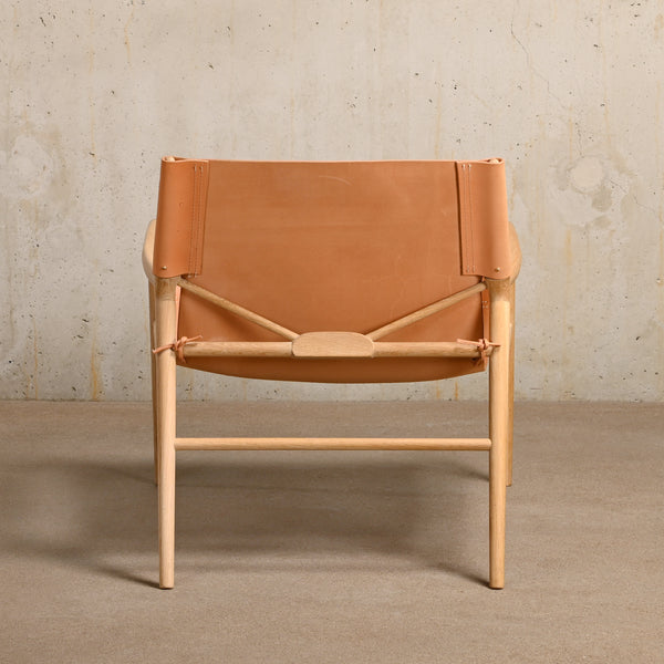 Dennis Marquart Rama Chair in natural leather and oak for OxDenmarq