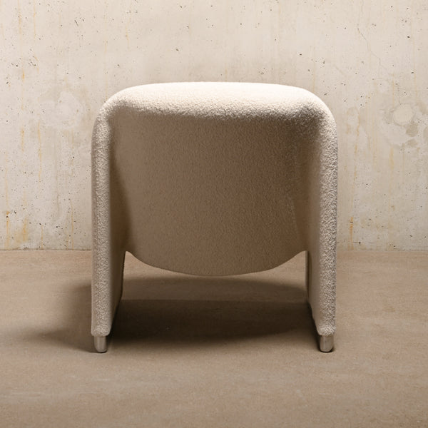 Giancarlo Piretti  Alky Lounge Chair in Bouclé wool