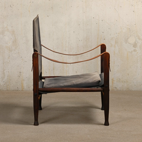 Kaare Klint Safari Chair KK 47000 Canvas and stained Ash Rud Rasmussen