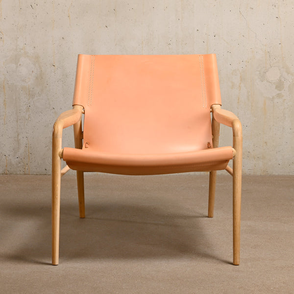 Dennis Marquart Rama Chair in natural leather and oak for OxDenmarq