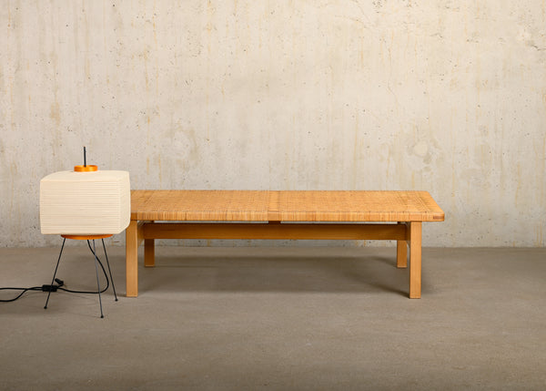 Børge Mogensen Bench or Coffee Table Model 5275 in Oak and Cane for Fredericia
