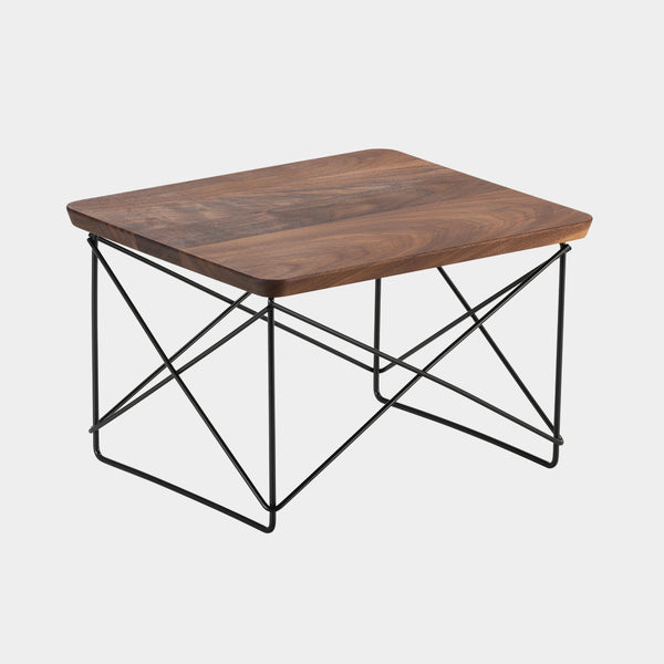 Charles & Ray Eames LTR Table solid walnut / black