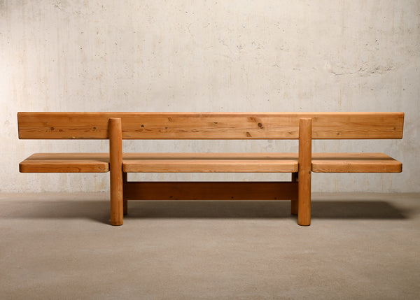 Large Bench in Solid Pine Wood by Danish Architects Friis & Moltke Nielsen, 1978