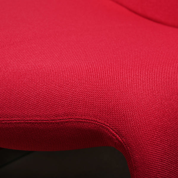 Giancarlo Piretti Alky Lounge Chair Red Fabric