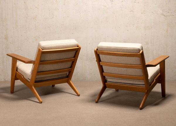 Hans Wegner GE290 Easy Lounge Chairs for Getama, Denmark